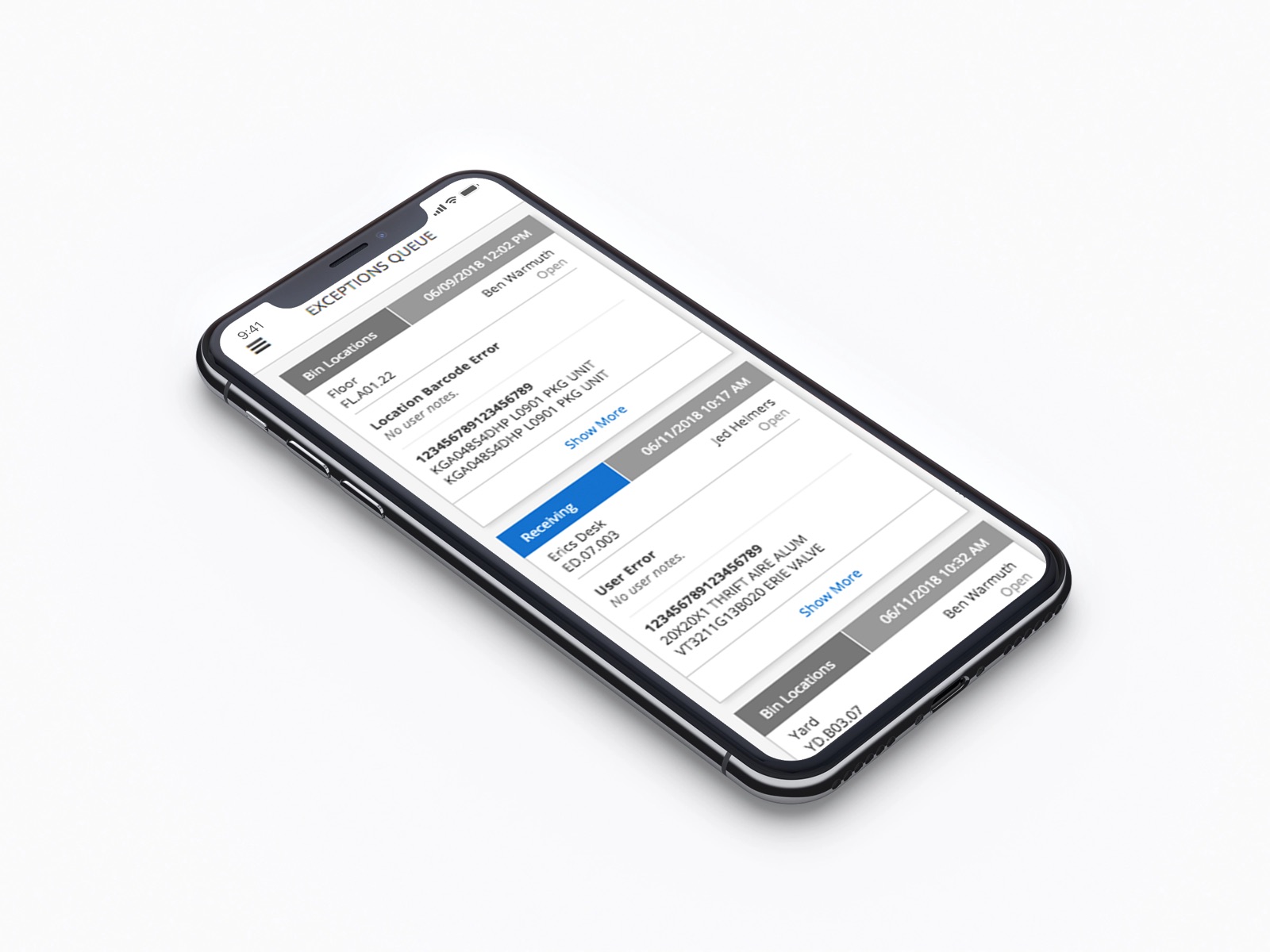 Queue interface shown on a phone mockup
